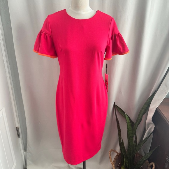 Calvin Klein Dresses & Skirts - NWT Calvin Klein Hot pink sheath dress - small